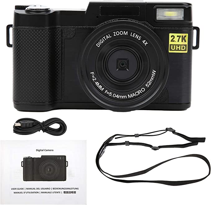 Digital Camera Vlogging Camera with 3