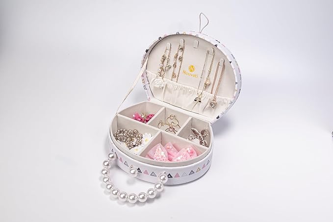 multiple compartments, this jewelry box provides plenty of space to organize and store necklaces,  Jewelry Box for Girls 5-14 Gift for Teens, travel jewelry organizer