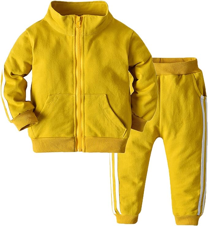 cotton fabric toddler baby kids set made of knitted, sweat-absorbent and comfortable outdoor. Sets 2 Piece Athletic Outfit T-Shirt Tops+Pants Kids Outerwear Spring Summer
