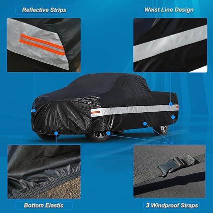 Waterproof All Weather car Cover, 210-230 inches, for all types of Trucks