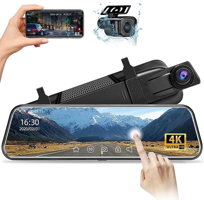 4K ultra HD front camera +1080P HD reverse camera, Parking Assist: When reversing, the rear-view camera automatically turns on. It has an extremely wide 140-degree field of view, eliminating most blind spots.