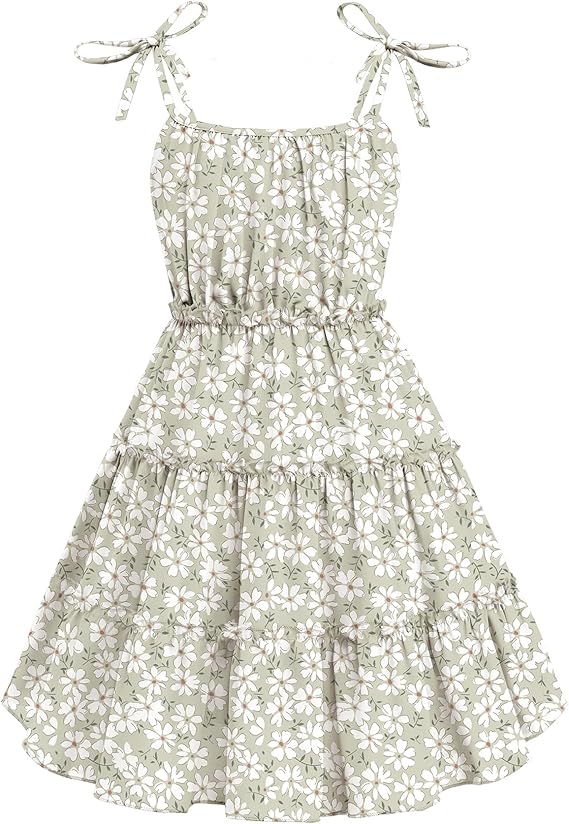 : Crafted from ultra-soft lightweight blend material, this summer dress is designed to promote airflow, keeping your little one cool during summer picnics and playdates.