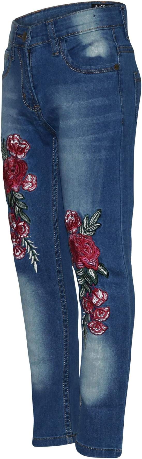 Roses Embroidered On The Front Of Both Legs, Button Fastener & Zip Fly, Two Pockets On The Front & Two Pocket On The Back, One Cute Coin