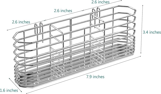 It is easy to clean and can be rinsed with flowing soapy water or easily wiped clean with a damp cloth.Steel Utensil Holder, Dish Drying Rack 201D x 41W x 86H