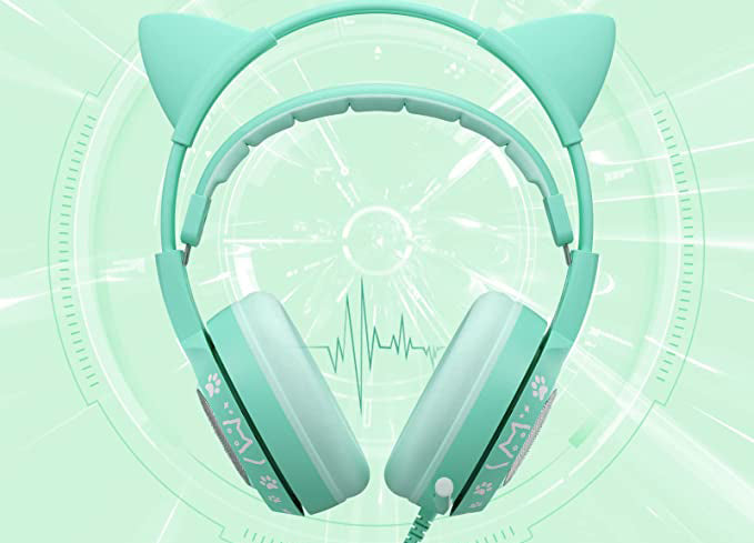 Headset with Microphone , Cat Ear Headphones, for Her