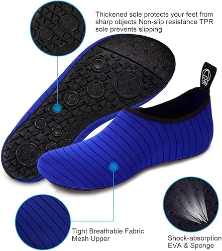 Non-Slip Soft Beach Shoes Barefoot Water Sports Shoes Breathable Aqua Socks, Water Shoes Quick-Dry Swimming Socks,