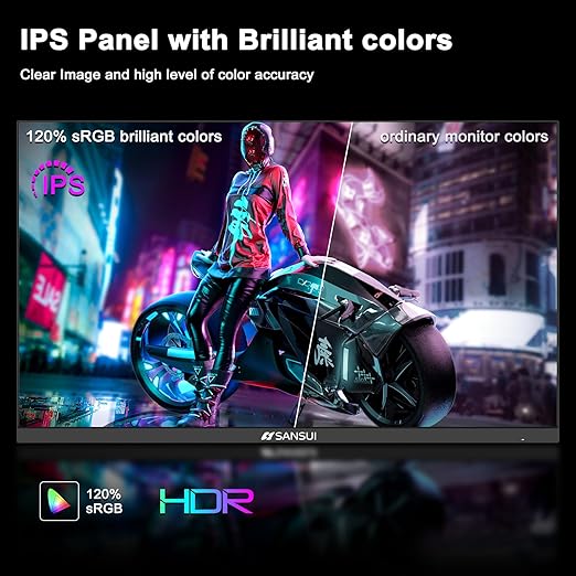 Response time: 1ms, IPS display, HDR, 120%sRGB color gamut, Brightness 320Nits, Eye care technologies: Anti-fcker, Low blue light, 180Hz/144Hz 1ms Fast IPS 2K Computer Monitor, HDMI 2.0 x2 | DP 1.2 x2 | VESA Mount, 120% sRGB HDR Eye Care Metal Stand