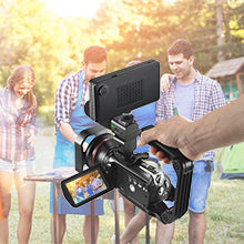 4K Camcorder Vlogging Camera for YouTube ORDRO AC3 HD Video Camera 1080P 60FPS IR Night Vision Camera Recorder Digital Camcorders with Microphone Wide Angle Lens Handheld Stabilizer