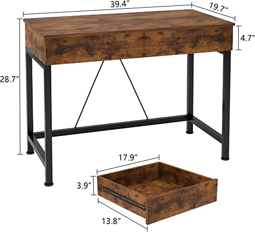Home Office Desk with Storage