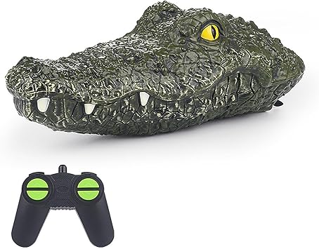 remote control alligator head offers stable operation and precise control, allowing you to navigate forward, Crocodile Head Remote Control Boats for Lakes,