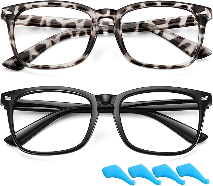 Computer Glasses Anti Eyestrain Non-Prescription Glasses, mobile devices and game consoles transmit,