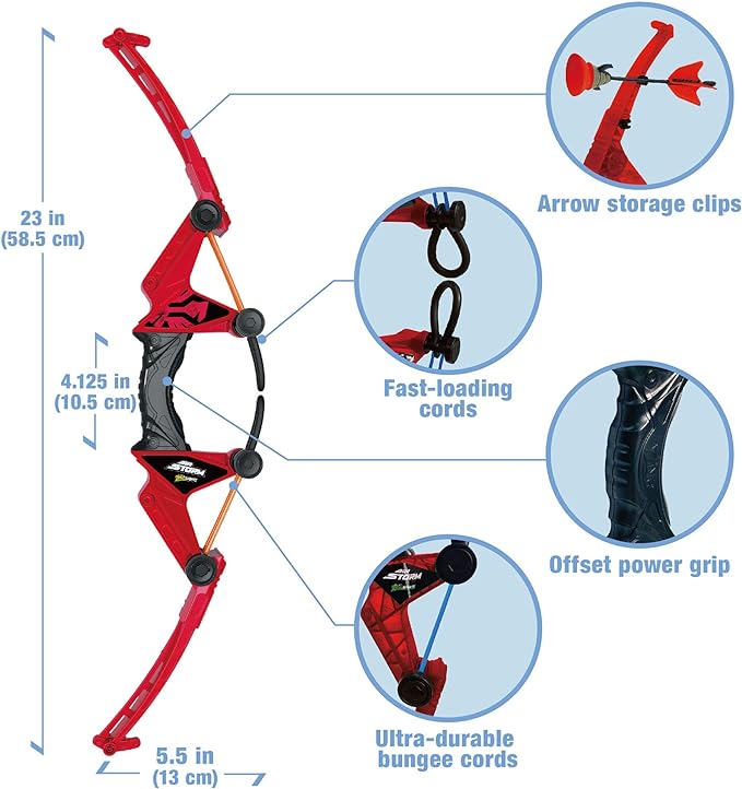 Air Storm Z-Tek Bow Pack, Quickly and easily launch arrows; Just hook arrows on the loops, pull back and release
