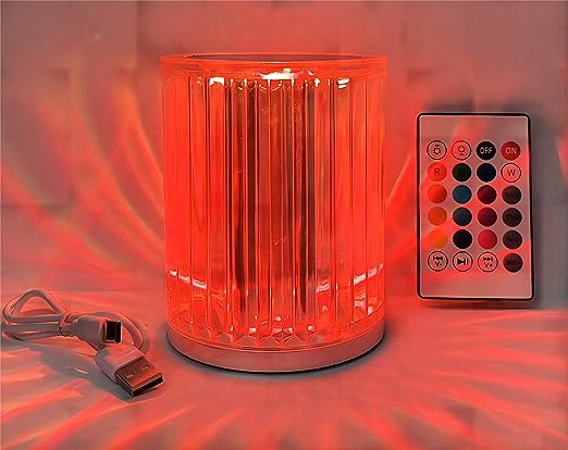 16Color Remote/Touch Control USB Acrylic Led Rechargeable Suitable for Gaming,