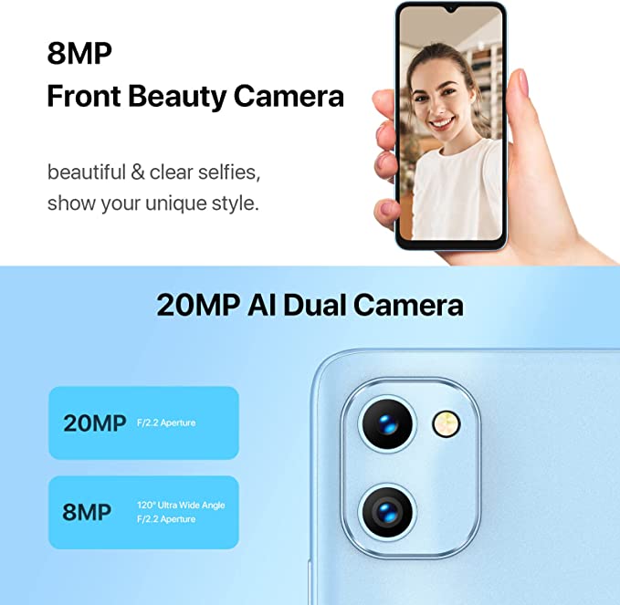 Unlocked Cell Phone Canada, UMIDIGI F3 SE (4GB + 128GB), 4G Dual SIM Smartphone, Android 11 Unlocked Smart Phone, 6.7