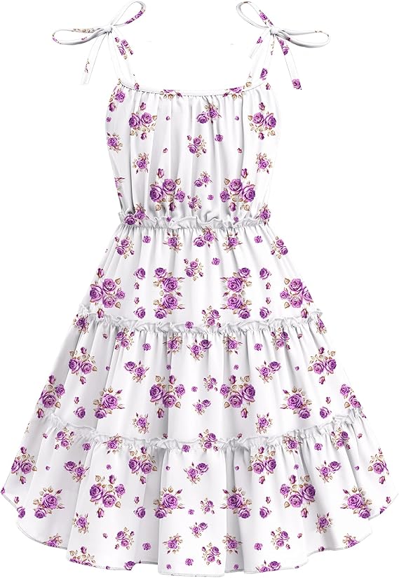 Perfect for various occasions, this cute dress for girls is ideal for daily wear, beach days, weddings, family gatherings, holiday, vacation,