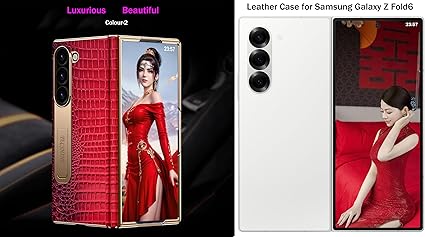 Its quality is far superior to other non cowhide PU shells and inexpensive plastic shells. Leather Case for Samsung Galaxy Z Fold 6, Hinged Cover for Samsung Z Fold6 Phone,Mobile Phone Shell, Leather Holster