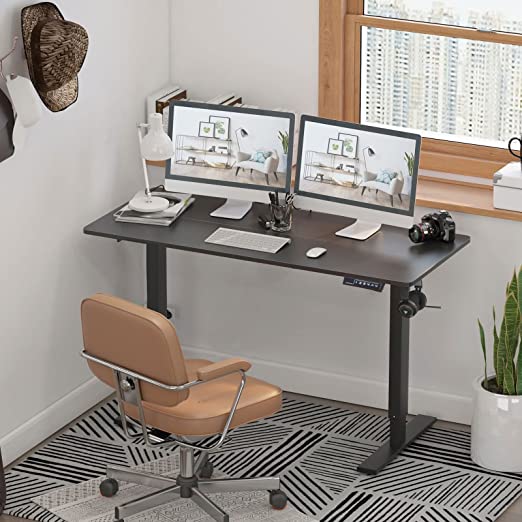 Electric  Adjustable Computer Desk Office Desk, Motor Stand Up Desk with 4 Memory Preset Controller