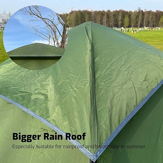 designed for 5 person or a whole family. The camping tent with a center height of 61 inches and 8.9 x 7.7 ft base size. Waterproof Family Tents with Rainfly for Camp and Outdoor 8.9’X7.7’X61