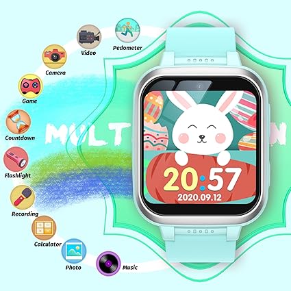 It can helps your kids get rid of complexity for using phone. Touch Screen Camera Video Music Player Pedometer Alarm Clock Flashlight Fashion Kids Smartwatch