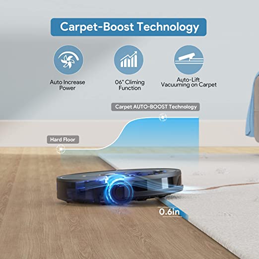 Self-Charging, Alexa/App/WiFi ,Bagotte 3000Pa Robot Vacuum Cleaner,4 in 1 Robotic Vacuums Gyro Navigation 3.0