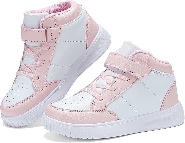 The upper is made of white phylon sole and outer leather, which is non-irritating to your child's foot skin; Latex insole, soft and comfortable for your child to wear.