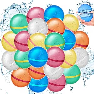 best materials in the market to ensure high  quality. Customer satisfaction is our biggest goal. Magnetic Silicone Refillable Water Bombs - Pool Toys, Beach and Outdoor Activities Water Games