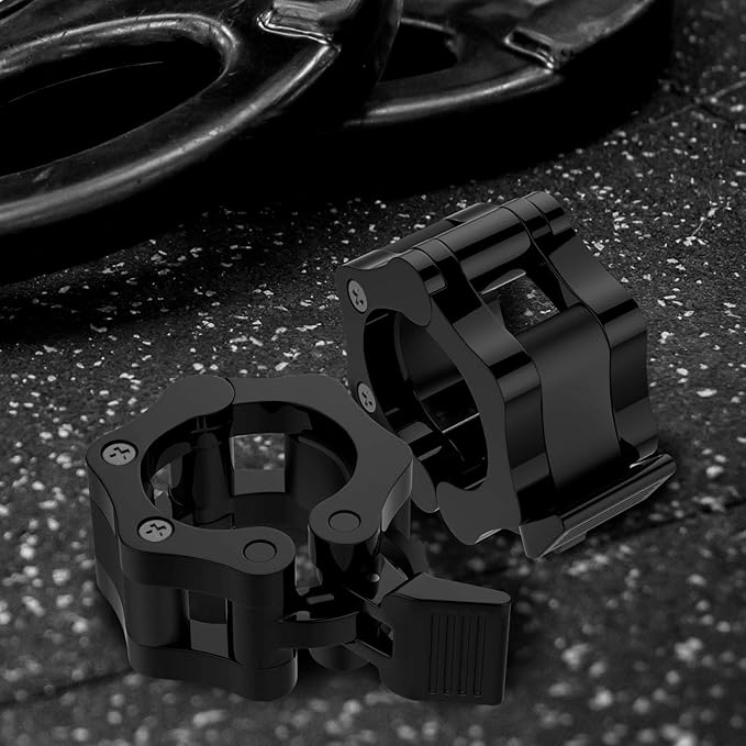professional standard clips with the inner diameter of 2 inch / 50 mm, Weight Locks Collar Barbell Clips Great for Workout, Weightlifting,