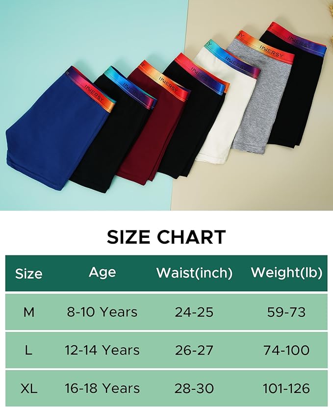 7 Pack these boys underwear are breathable, soft, and cozy for everyday wear. The high-quality fabric, Boys Cotton Underwear Kids Breathable Boxers Briefs for