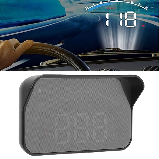 Battery Voltage, Mileage Measurement -  Heads Up Display for Cars,3.5 Inch HUD OBD2 Interface Windshield Projector Digital Speedometer Mph,