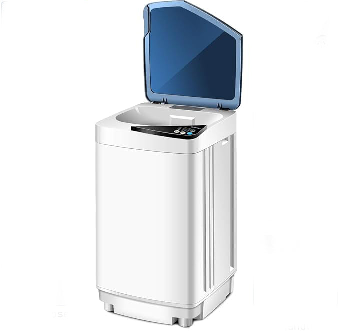 The portable full-automatic washing machine with a space-saving design, Laundry Washer with Built in UV Light for Apartments RVs