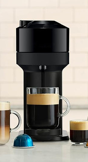 Espresso Machine, The coffee machine reads the code integrated in each recyclable coffee pod to offer you its hidden treasures at the touch of a button.
