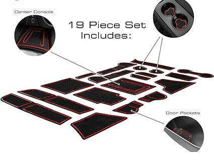 Anti Dust Cup Holder Inserts,9pc Set  for Chevy2019-2023