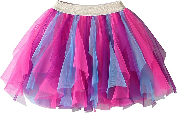 The waist of the skirts for girls is elastic, easy to put on and take off, and can fit the child's waist well. It will not be tight or slip off easily. The sparkly skirt is designed with a lining inside, so girls can be free Stretch.