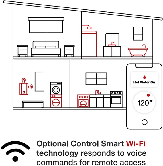 RINNAI Ru Series Sensei Se+ Tankless Hot Water Heater: Indoor Installation