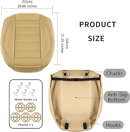 Cleaning is a breeze-simply wipe them down with a damp cloth or sponge,and they'll look as good as new.  2 Pack Leather Front Car Seat Covers,Bottom Seat Covers for Cars,