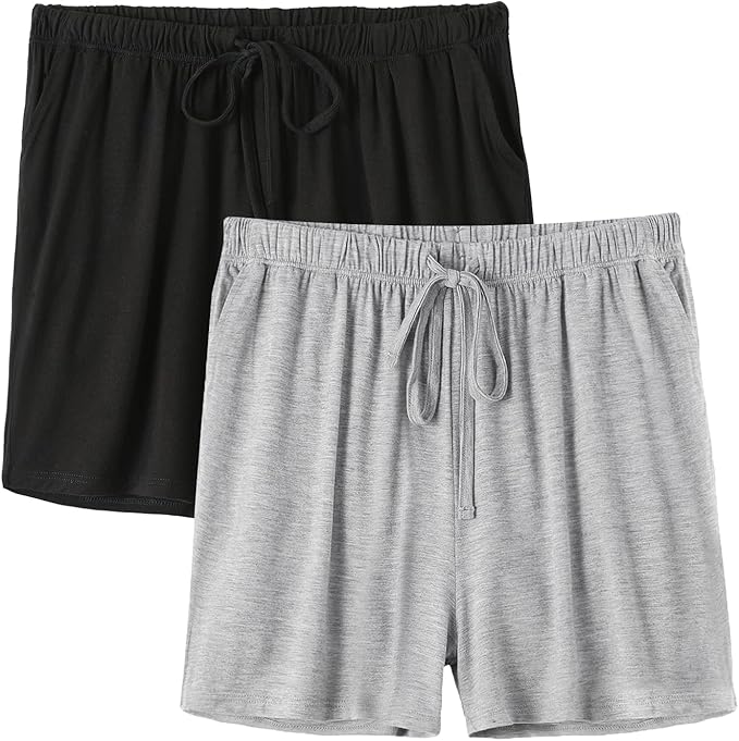 GIRLS striped pajama shorts are versatile, very suitable as pajamas and casual pants,  Shorts for Women Pajama Shorts Lounge Bottoms with Pocket