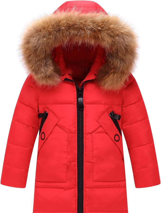This winter jacket features a full-front zipper with snap button flap which helps keep the wind from penetrating the jacket. Ribbed cuffs, stand collar, storm hood and elastic waist also work together in trapping in more body heat.