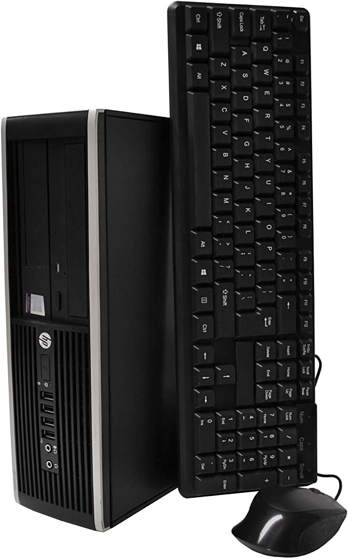 HP Elite Desktop PC Computer Intel Core i5 3.1-GHz, 8 gb Ram, 1 TB Hard Drive, DVDRW, 19 Inch LCD Monitor, Keyboard, Mouse, Wireless WiFi, Windows 10