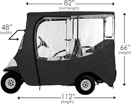 super tough 300D polyester fabric that is thicker and stronger than average covers in the market. Weatherproof 300D Polyester with Straps and Hooks