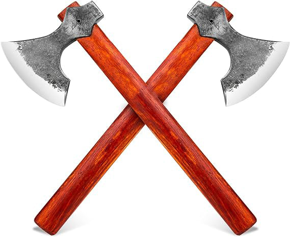 This Viking style throwing hatchet designed with a bearded edge design, which makes it unique and classic, Throwing Game for Backyard for Adults, Professional Viking Throwing Axes and Tomahawks Set