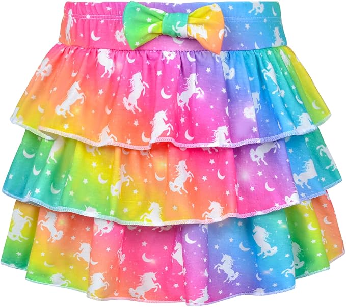 The girls three-layer ruffle skirt is very suitable for daily wear, and is also suitable for sports, travel and vacation, school, festivals, birthdays,