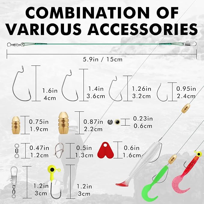 fishing tackle set is one of the most awesome fishing kit to ever hit the market.Fishing Lures & Tackle Kit for Starter Freshwater Fishing