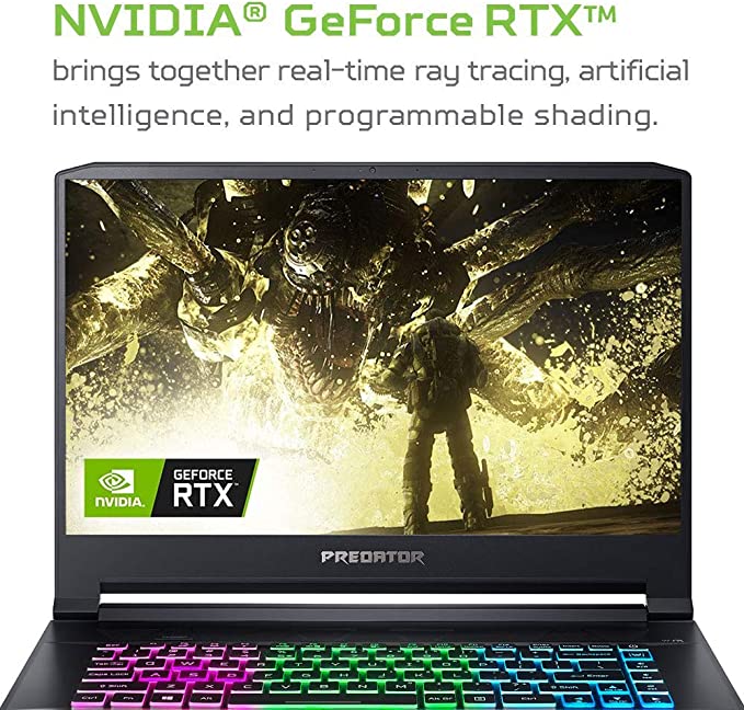 Acer Predator Triton 500 PT515-51-765U Gaming Laptop, Intel Core i7-8750H, Overclockable GeForce RTX 2080 with MAX-Q Design, 15.6
