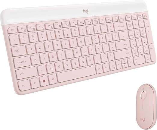 , a number pad and a layout optimized for Windows. This wireless keyboard and mouse set also features a comfortable,