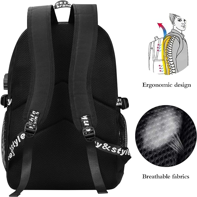 The backpack with a variety of young and trendy personality elements.School Bags Bookbags for Teenagers