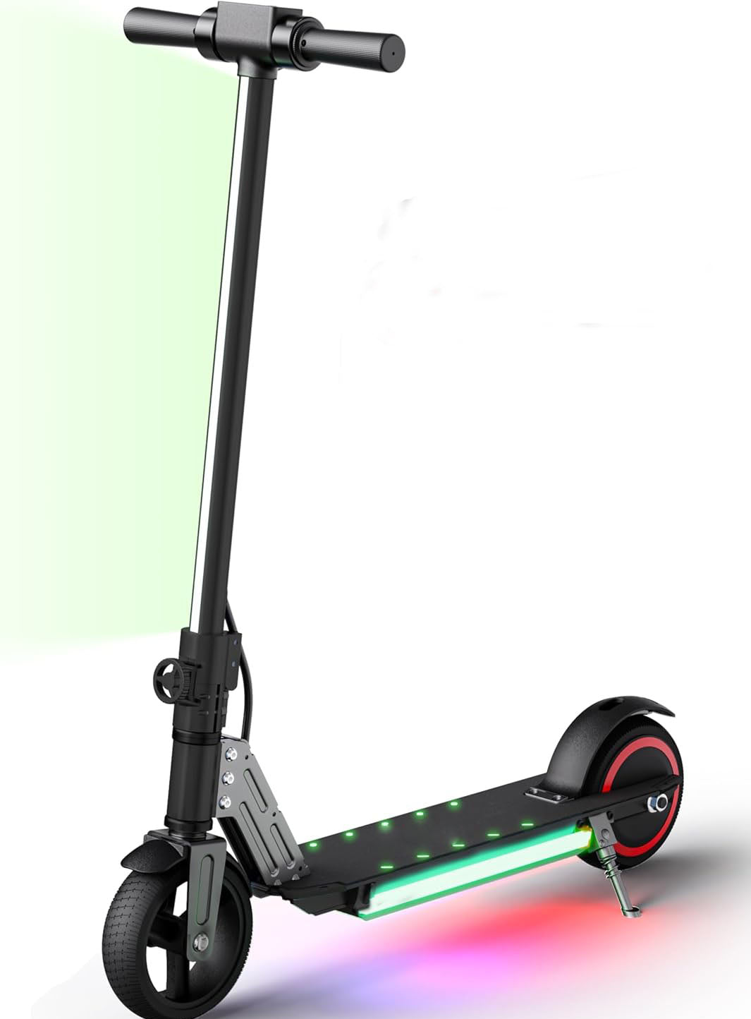 Pro electric scooter for kids come with vibrant RGB paddle lights and bright front bar lights, E1 PRO Electric Scooter for Kids, 6.5