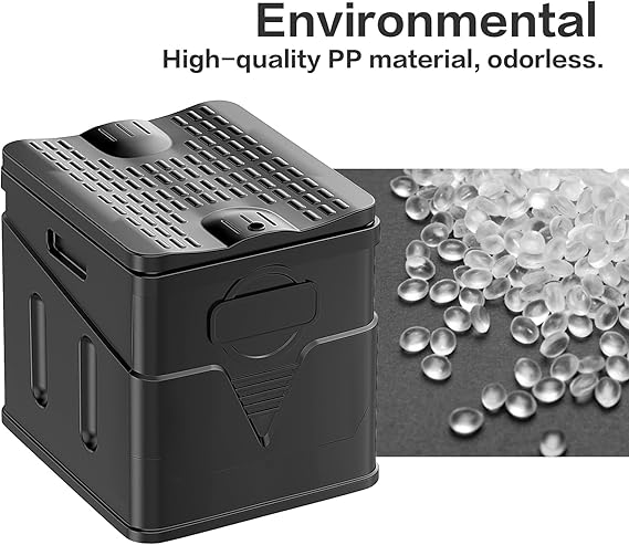 Square folding toilet has a more stable center of gravity compared with round folding toilet, Portable Toilet for Adults and Children. Suitable for Cars, Hiking, Beaches and Camping