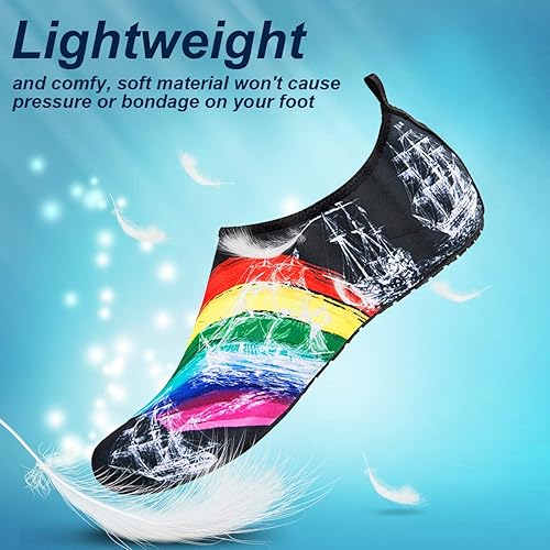 Unisex Soft Beach Shoes Barefoot Water Sports Shoes Breathable Aqua Socks-Semai flexible water shoes can be rotated 360°, and take up almost no space in your luggage to place, foldable size is convenient to take them anywhere.