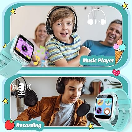 It can helps your kids get rid of complexity for using phone. Touch Screen Camera Video Music Player Pedometer Alarm Clock Flashlight Fashion Kids Smartwatch