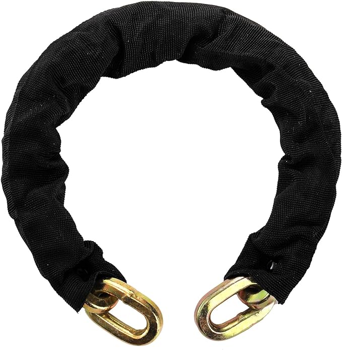 security chain is resistant to sawing and the welded finish makes prying insurmountable.3/8